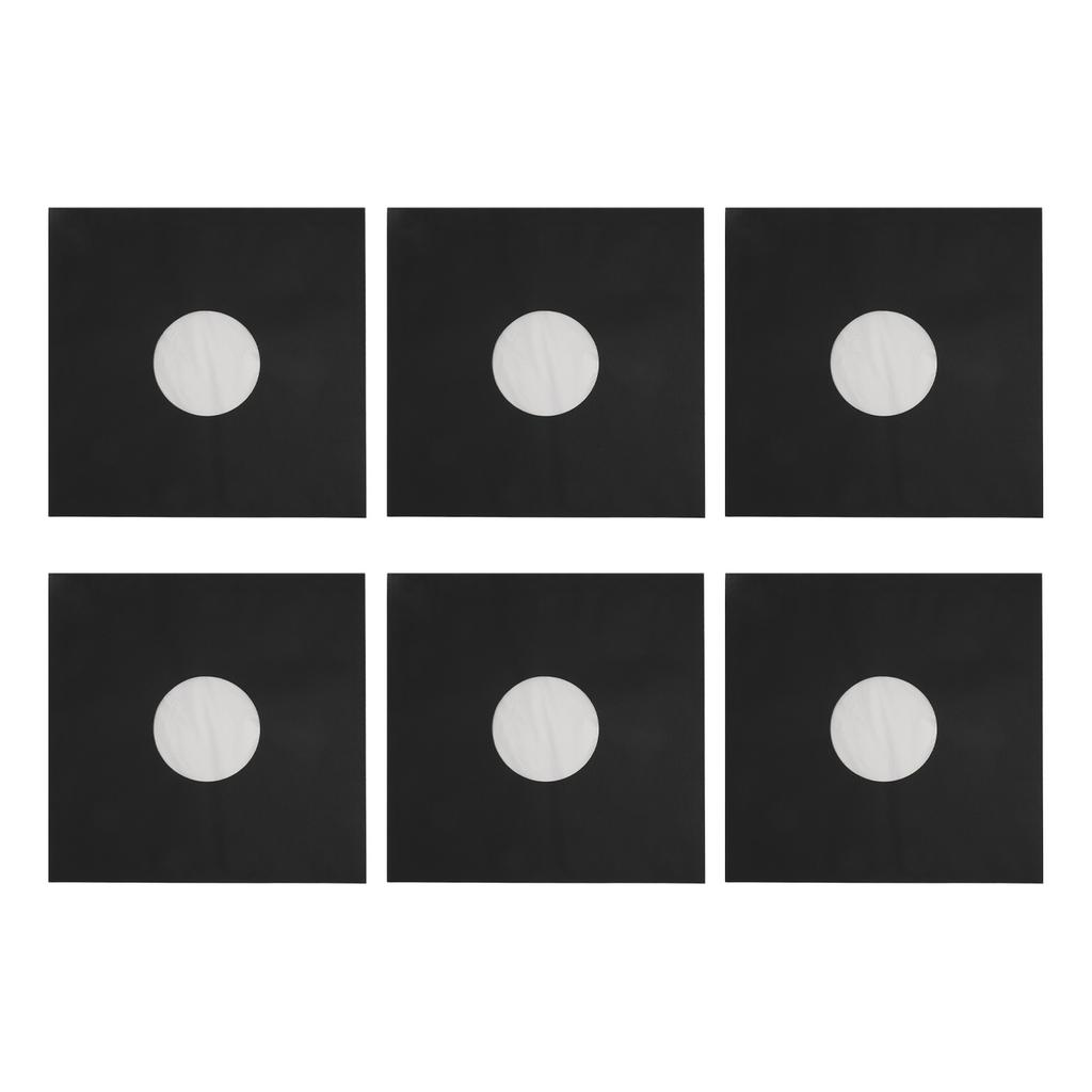 20pcs Record Kraft Paper Jackets 12inches Storage Protective 33 Rpm Record Jackets Matte Black