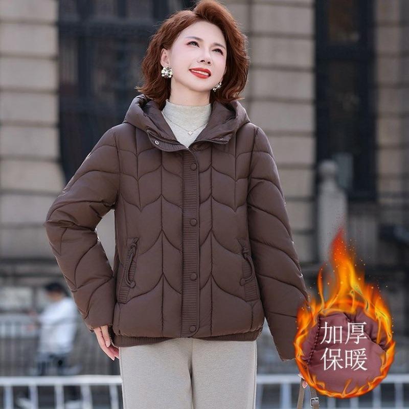 Winter Down Cotton-padded Clothes, New Cotton-padded Clothes, Middle-aged Women's Warm Autumn and Winter Small Cotton-padded Jackets