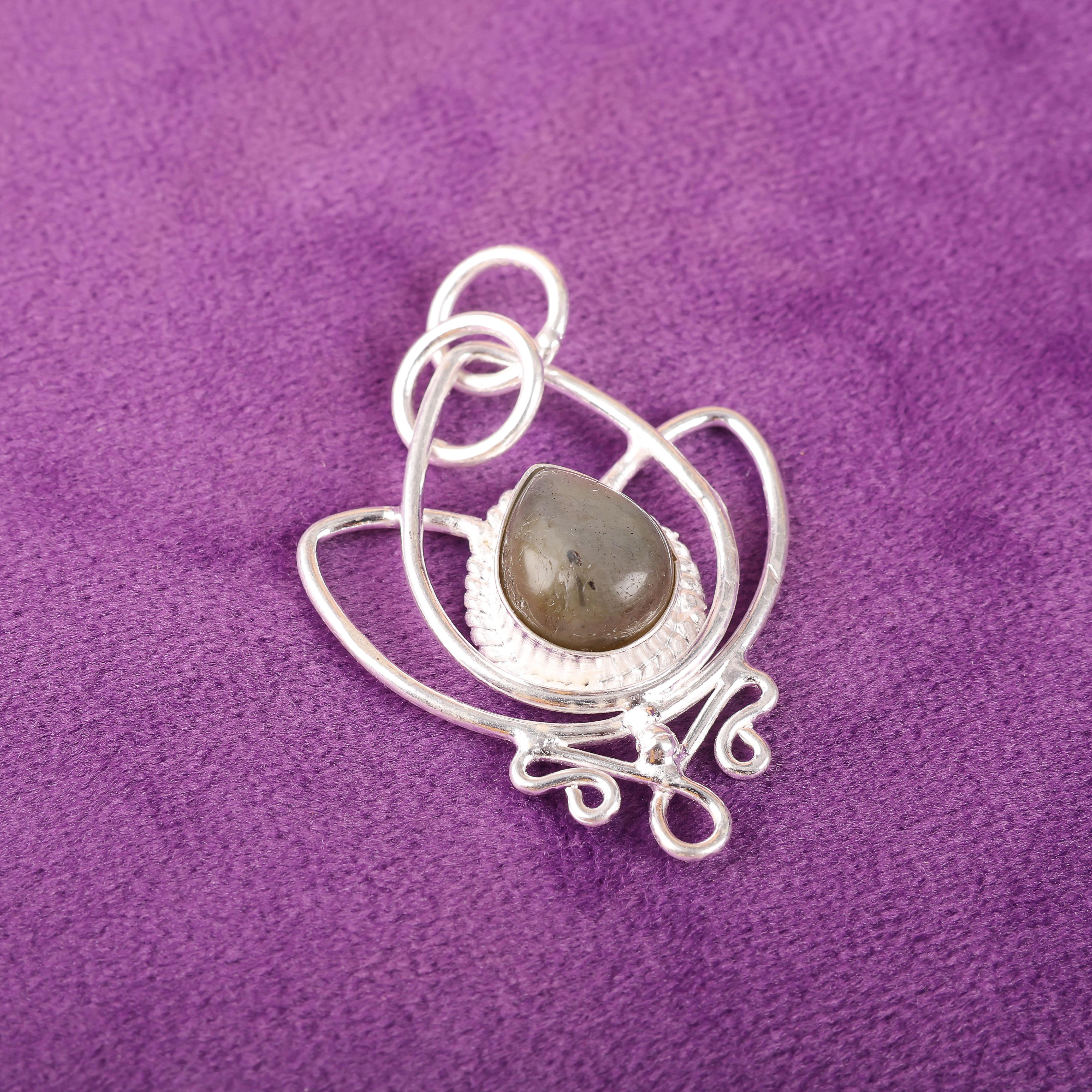 

Замечательный кулон из лабрадорита, кулон из драгоценного камня ручной работы из стерлингового серебра 925 пробы, антикварное украшение, для подарка, серебряное украшение 1.44 Inches синий