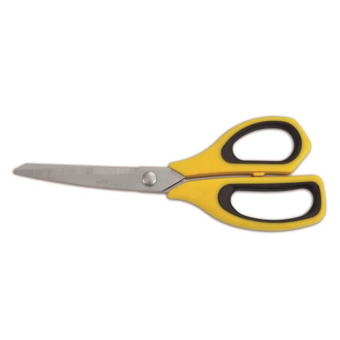 Kuchyňské nůžky Arcos 185725 z nerezové oceli a rukojeť Polypropylen + 240 mm žlutý elastomer v blistru.
