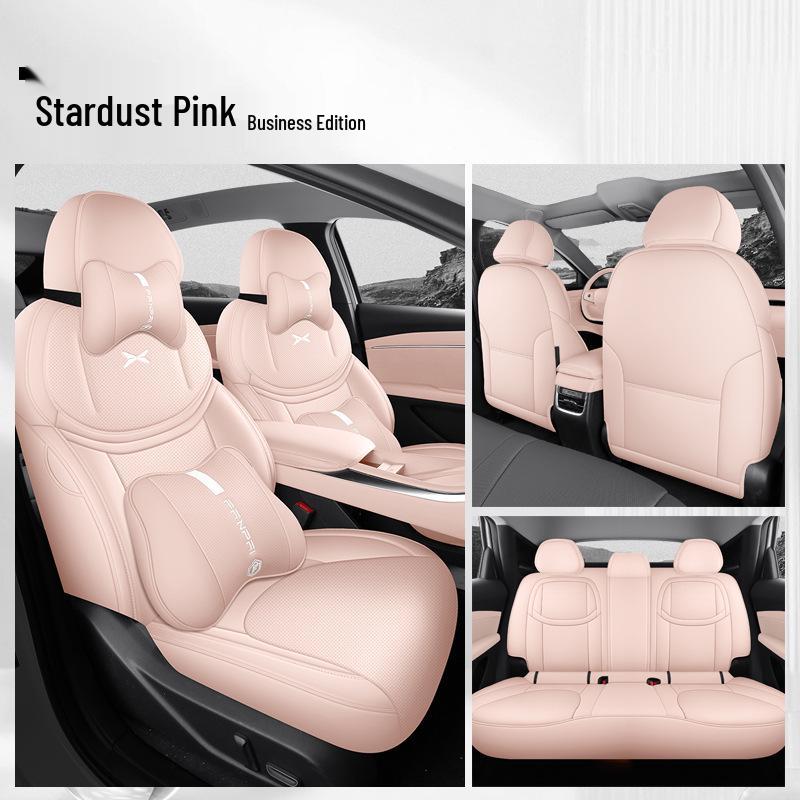 XPeng MONAM03 Leather Car Seat Cushion Set - Universal All-Season Full Coverage for Five Seats