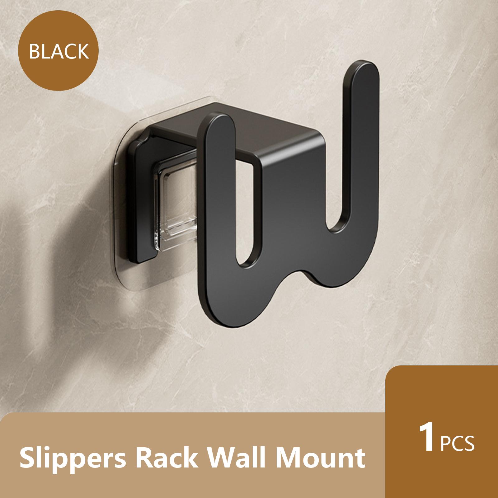 

Полка для тапочек без перфорации, простая ванная комната, крючок для тапочек, дренажная полка для унитаза, настенная стойка для аккуратного хранения обуви в спальне