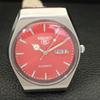 AUTOMATIC VINTAGE SEIKO 5 JAPAN 6309A MENS RED COLOR DIAL WATCH a701370-5 R206a-a701370
