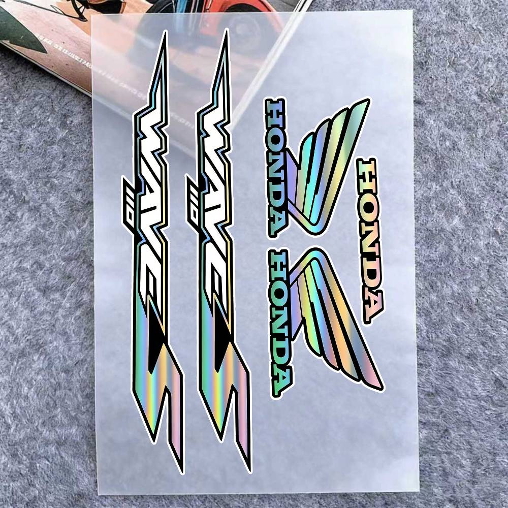 For Honda Reflective Motorcycle Stickers, 3M Safety Warning At Night In The Dark Scooter Helmets TT5