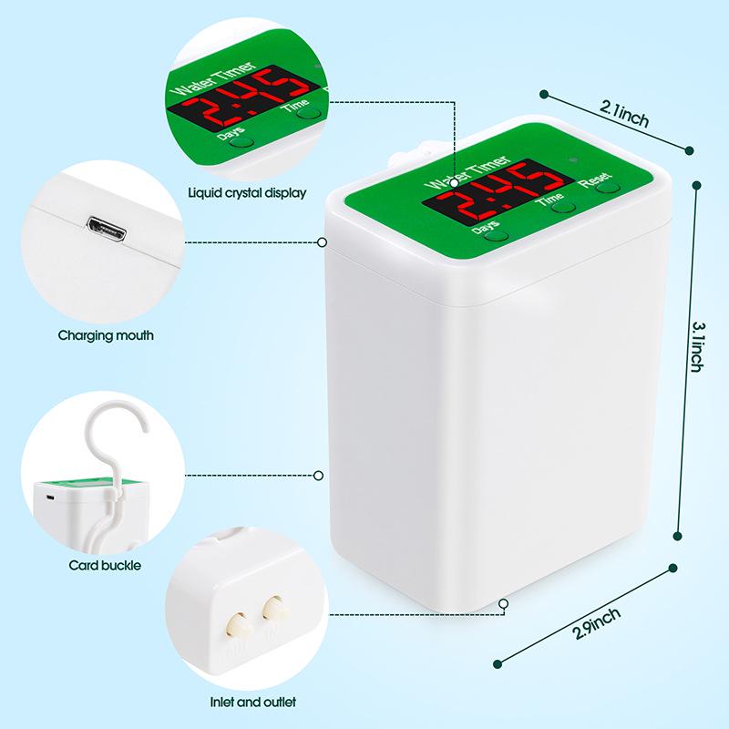 Smart Indoor High-Flow Garden Watering Timer for Plants - Drip Irrigation & Sprinkler
