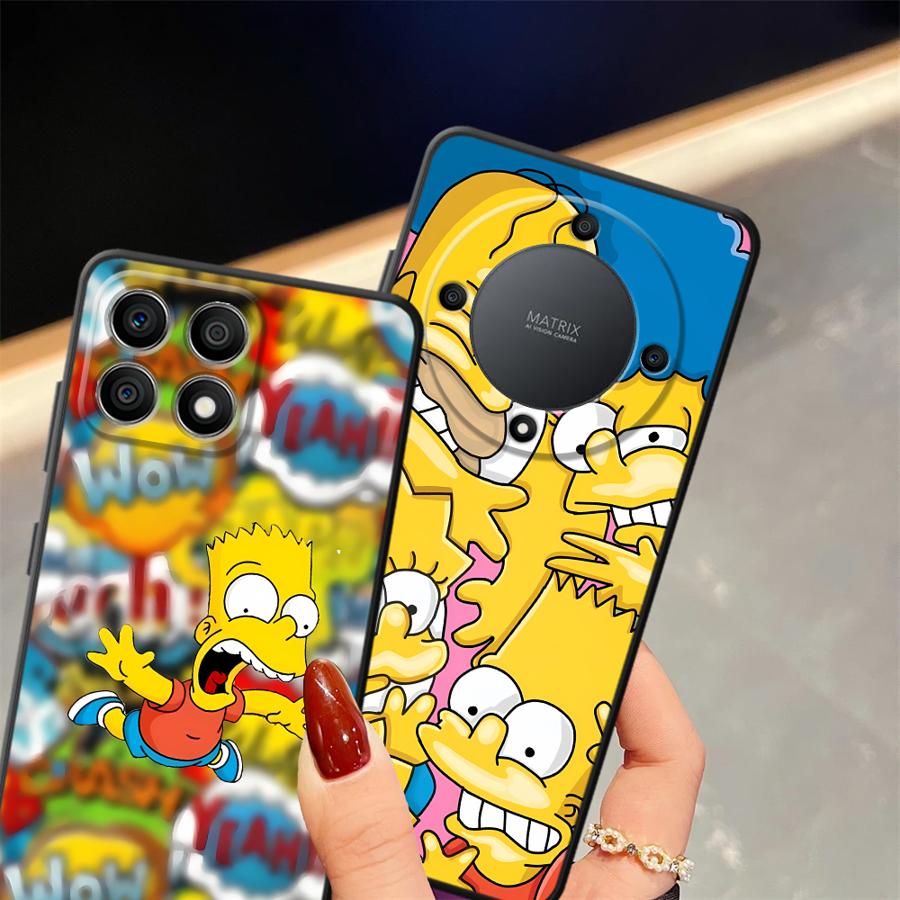 The S-simpsons Cartoon Case for Honor X9 X7a X9a 90 Lite 70 X8 X9c 8X Funda Phone Cover