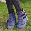 2026 New Autumn Winter Chunky Ankle Boots Women's Warm Handmade Fashion Retro Mom Ladies Boots