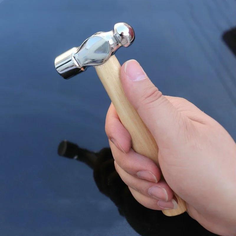 Mini kladivo Rozbíjející ořech Kulatá hlava Dřevěná rukojeť Kladivo Auto Únik Ruční Kladivo Multifunkční Mini Kladivo