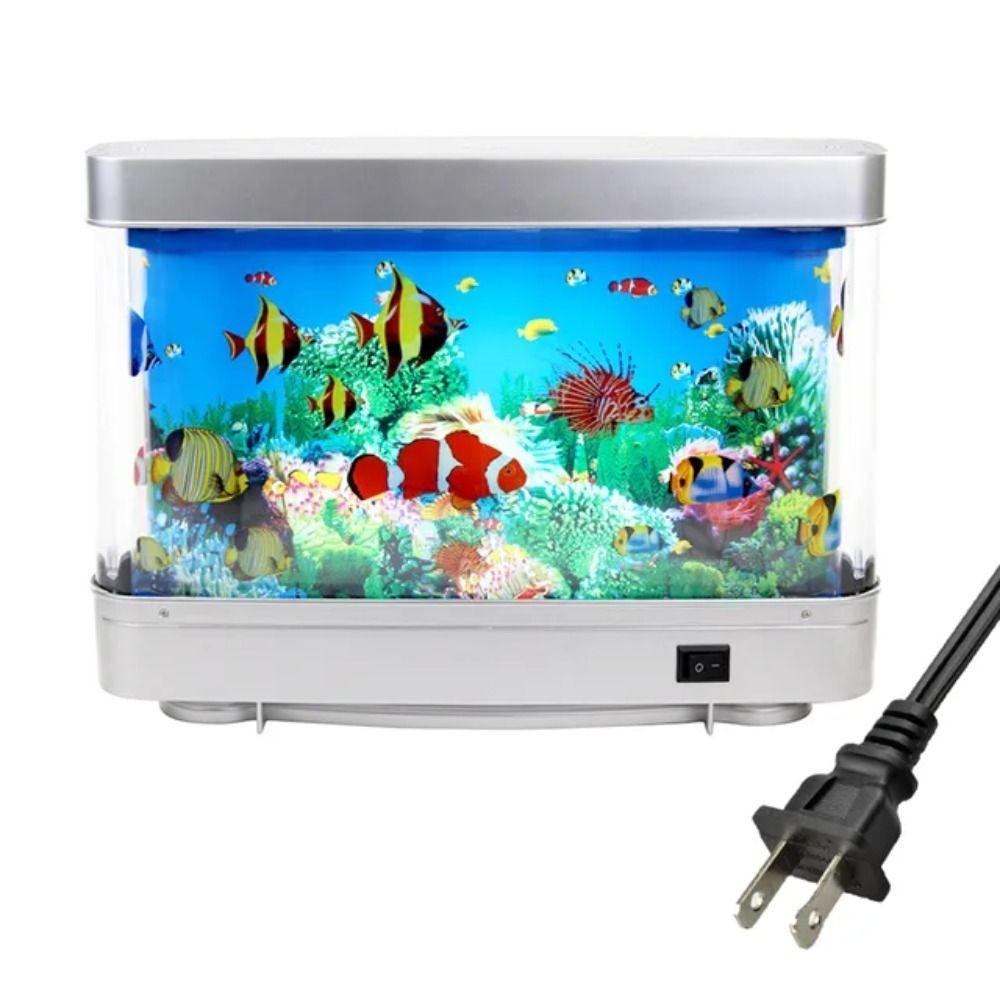With Switch Simulation Ornamental Fish Lamp Virtual Ocean Dynamic Cute Artificial Fish Tank Lamp Plastic Waterproof