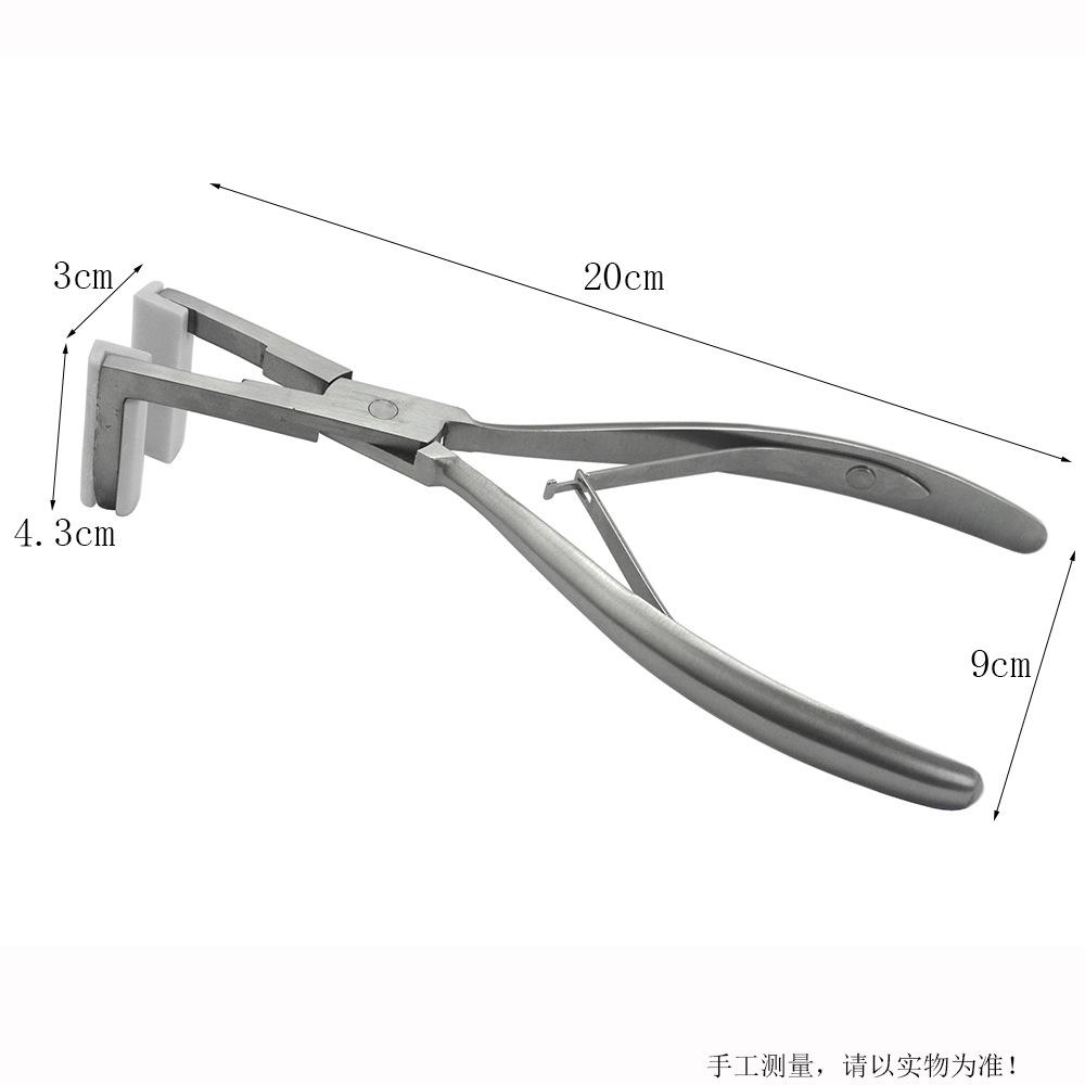 Stainless Steel Pliers for Tape in hair Extensions Flat Sealing Hair Extension Tools for Salon Professional Use