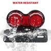 Motorcycle LED Tail Light Integrated Brake Turn Signal With License Plate Bracket For Honda Yamaha Universal 12V Rear Light