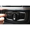 Fit For BMW X5 X6 F15 F16 2014-2018 ABS Silver Headlight Button Frame Cover Trim