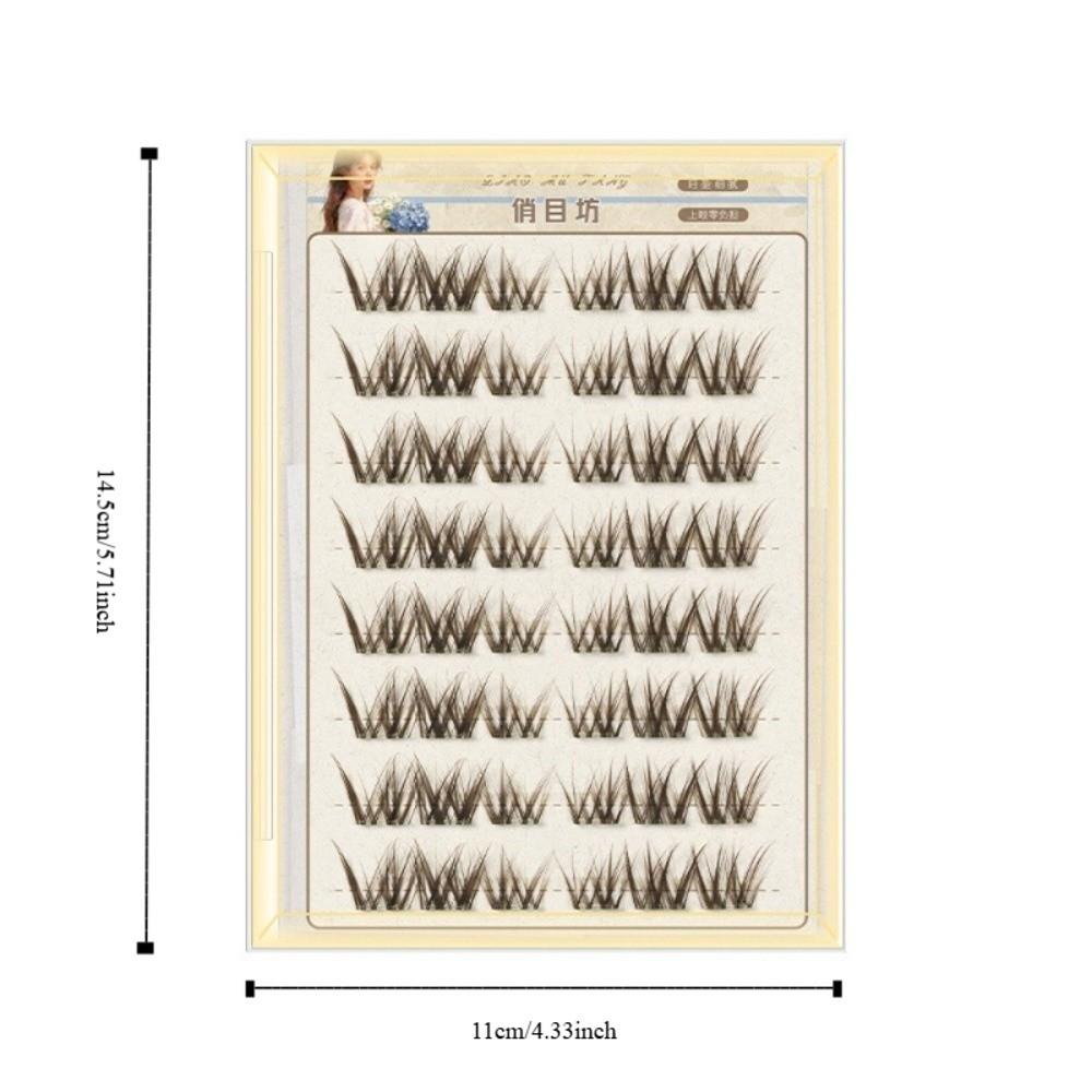 Self Adhesive/Without Glue 48/60 Clusters False Eyelashes 8/10 Rows Fake Eyelashes  Daily/Party