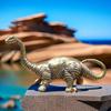 Mini Alloy Dinosaur Vintage Finish Fine Carving For Home Decor Kids Gifts Dino Fans