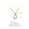 Eetit 2025 Shell Teardrop Pendant Necklace for Women Stainless Steel High Quality Popular Jewelry Accessories Gift