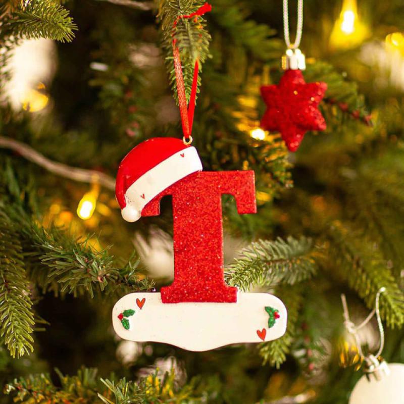Christmas 26 Letter Hat Christmas Tree Decoration For Home 2023 Xmas Tree Ornament Gift Navidad Natal 2024