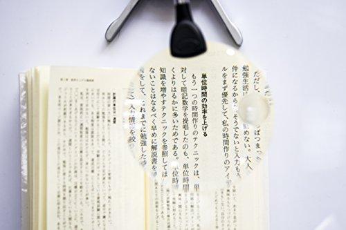 Sutekus Stand Magnifier, Magnifying Glass, Reading Magnifier with LED Light, Clip-on Compatible, 11cm/13cm Lens Diameter, 2.5x/5x Magnification, Perfe