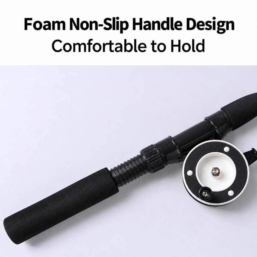Fishing Wheel Design Fishing Rod Cat Toy Retractable Pole Interactive Cat Stick Indoor Cat Play