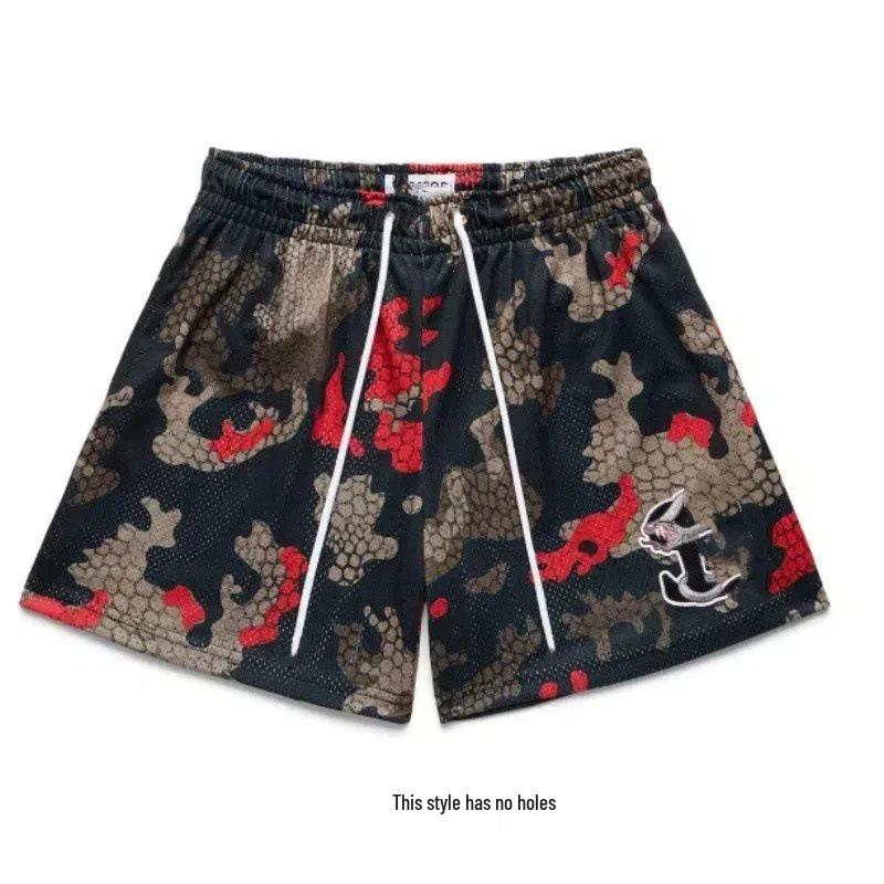 

Унисекс Модные Летние Спортивные Шорты - Быстросохнущая Сетка, Выше Колена для Бега и Баскетбола L