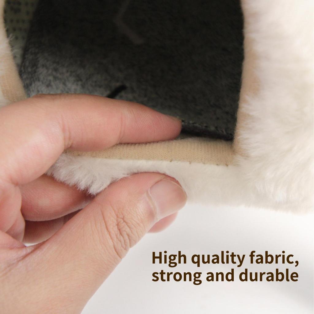 Hamster Bed Plush House Warm Removable Pad Non Slip Small Animal Nest for Chinchilla Gerbil Mice Sleeping Resting Playing