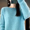 Women's Cashmere Sweater Qinghe Cashmere 30% Cashmere 70% Wool Autumn and Winter Pullover Warm and Fashionable