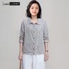 LUDIan Women's Pure Cotton Casual Long Sleeve Shirt