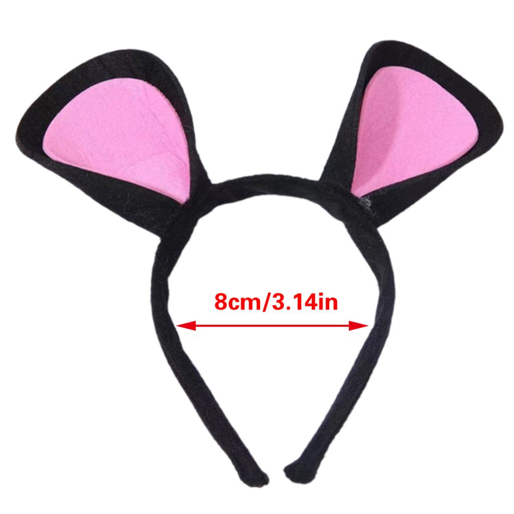 Mouse Ears Hairband Photo Props Kids Hair Hoop Headband Party Headpiece Fun Stage Headbands for Music Festival