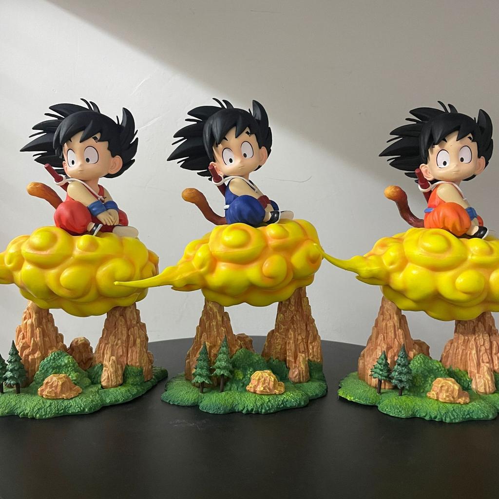 Super Saiyan, Somersault Cloud, Childhood, Little Wukong, Cloud Riding Sitting Statue, Doll Ornament, Boxed Figure