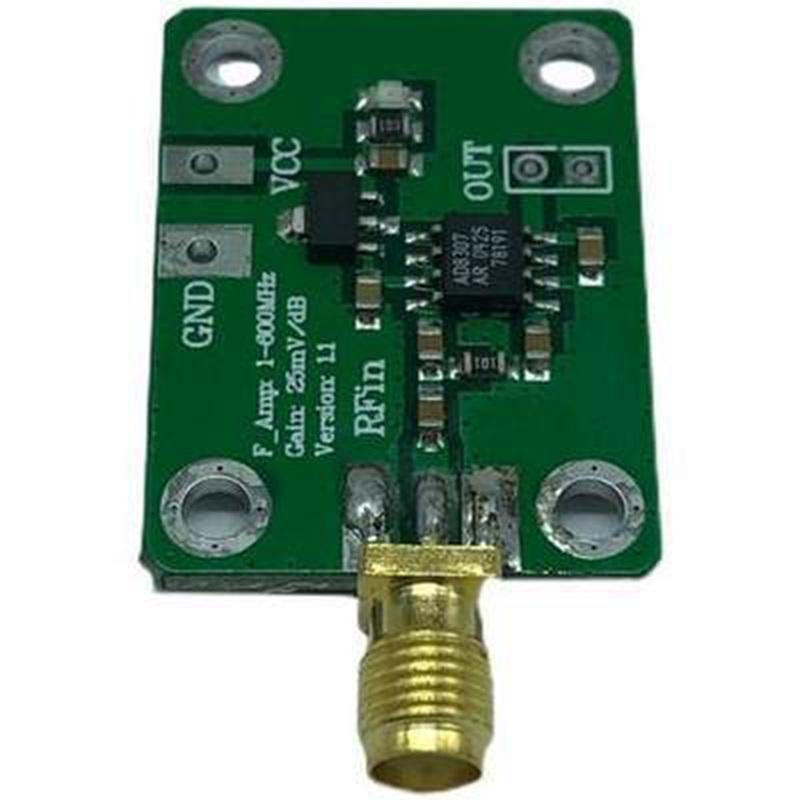 Trendy! AD8307 RF Power Meter Logarithmic Detector Power Detection 1-600MHz RF Detector Power Meter