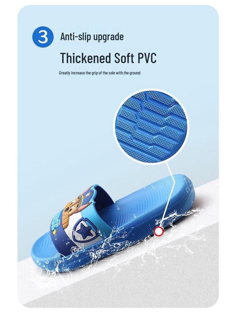 Pantuflas Antideslizantes de Interior y Sandalias de Baño para Niños Pequeños de Paw Patrol