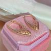 Kinel Rose Gold Long Drop Earrings For Women Luxury Wedding Earrings
