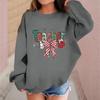 Children's Fashionable Casual Long-sleeved Loose Christmas Print Pullover Sweatshirt