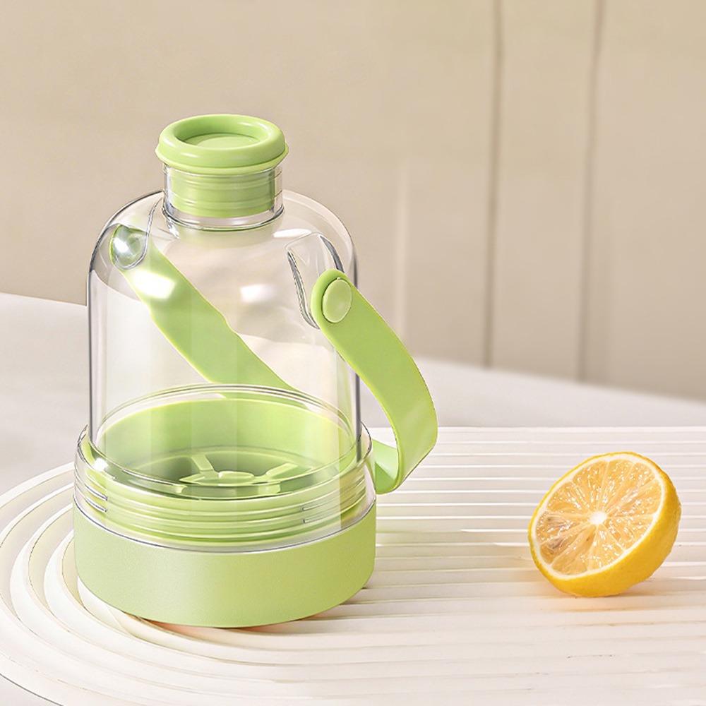 

Press-type Water Bottle Ice Cube Tray Anti-leakage with Handle Ice Tray Mold Easily Remove Ice Water Injection Ice Cube Mold зелёный