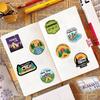 50 Cross-Border Camping Graffiti Stickers: Waterproof DIY Decals for Notebooks, Phones, Suitcases, Journals