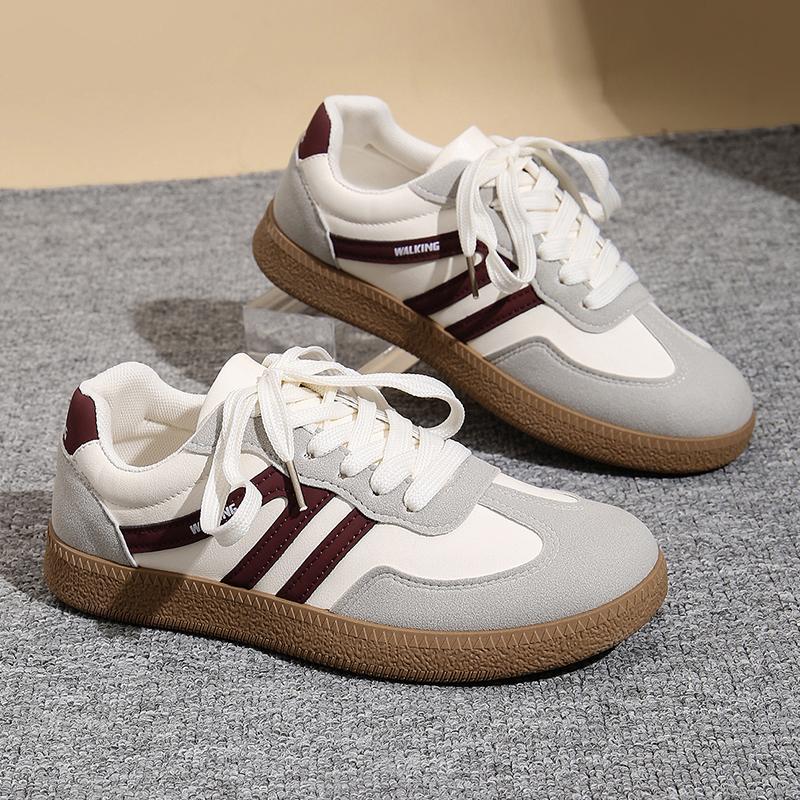 Vintage Streetwear Low Top Sneakers Women Spring Brand Designer Platform Sport Shoes Woman Non-Slip Flat Casual Shoes