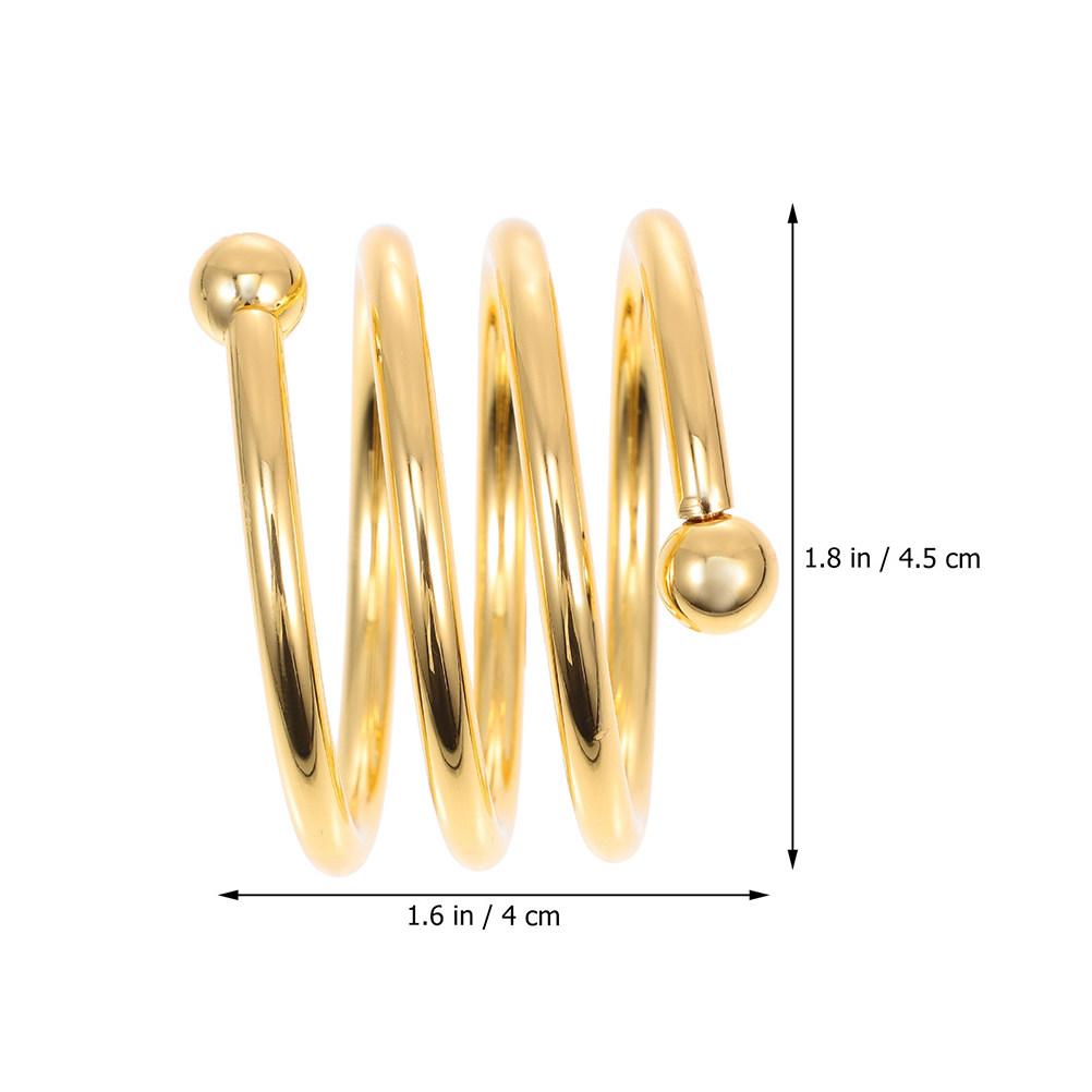 10Pcs Metal Spring Napkin Rings Flexible Iron Serviette Buckles Dining Table Decoration Wedding Valentines Party Centerpiece