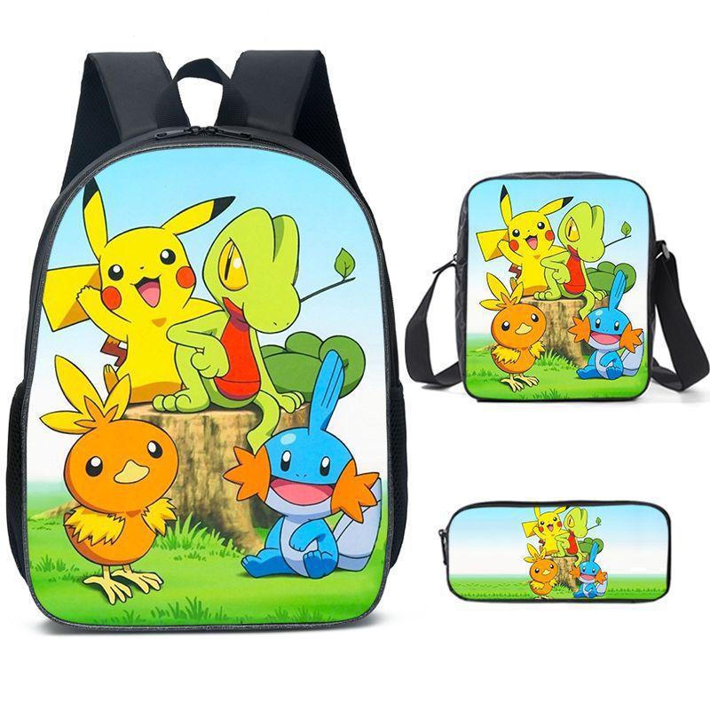 Primary And Secondary School Students Schoolbag Cartoon Backpack Breathable And Wear-Resistant Children'S Backpack Satchel Pencil Bag Set