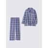 Gu By Uniqlo Flannel Pajamas Long Sleeve   Long Pants Relaxed Fit