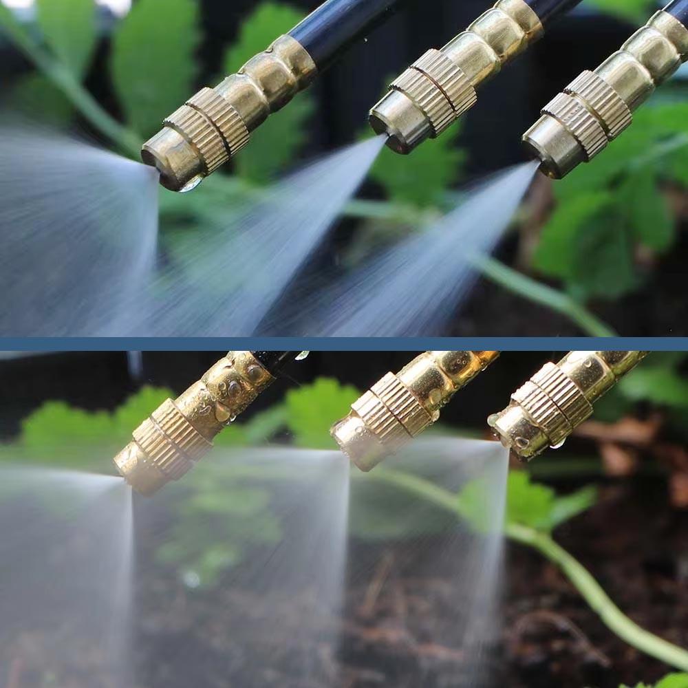 20/30/50cm 360° Bend Misting Nozzle Adjustable Sprayer Outdoor Garden Irrigation Watering Sprinklers 6-16mm Tube Quick Connect
