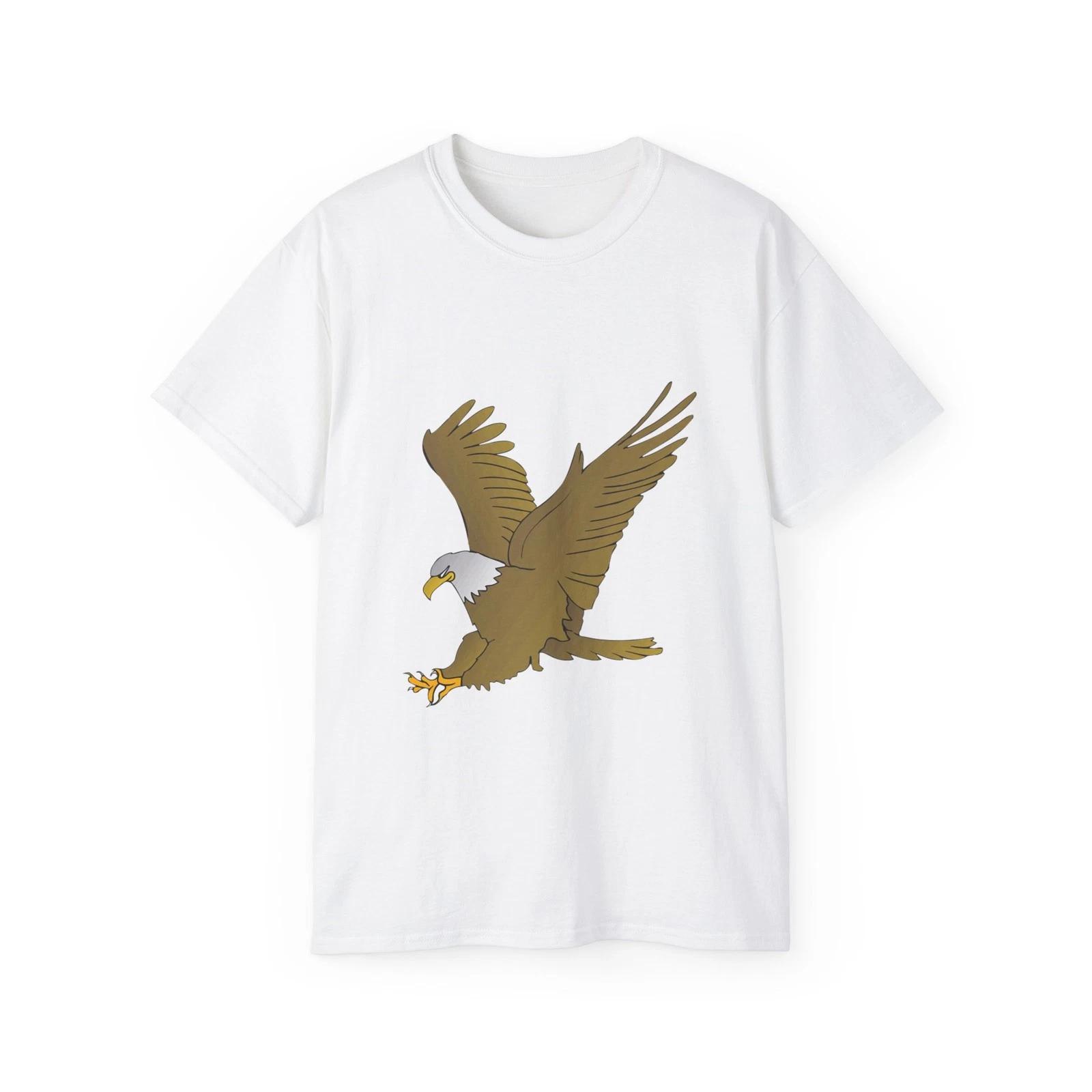 Eagle Animal Beak Bird Nature Feather | Custom Graphic T-Shirt M