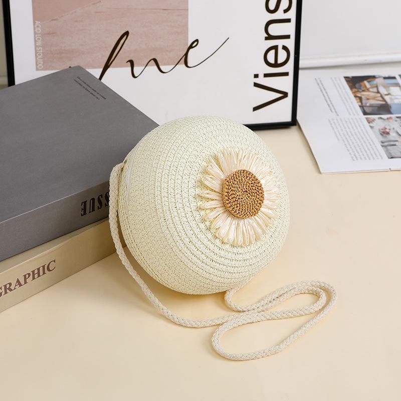 Rustic Raffia Straw Bag Woven Phone Bag Crossbody Female,Beach Straw Small Bag Holiday Style