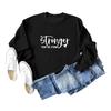 Stronger Than the Storm Printed Round Neck Sweatshirt - Autumn/Winter Collection