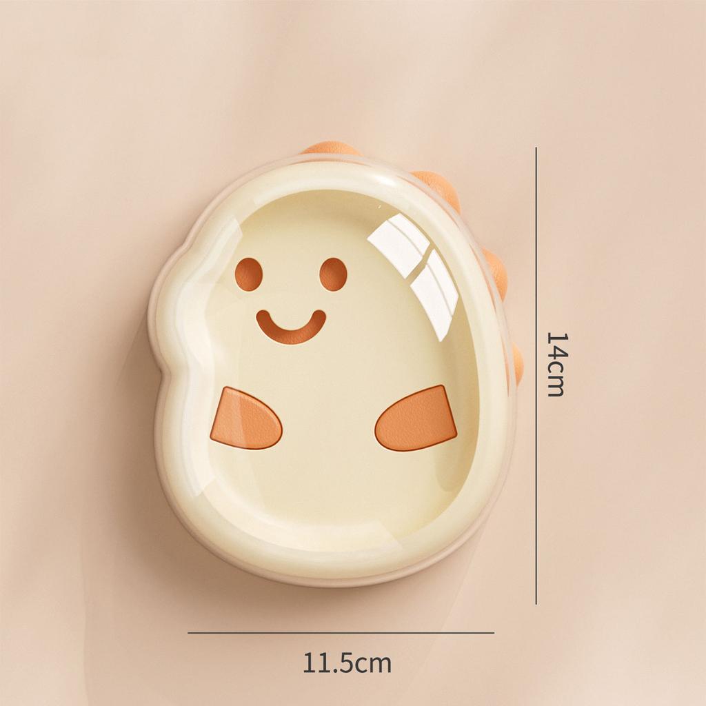 1PCS Plastic Cute Cartoon Double-Layer Soap Box with Lid - Drainage Soap Holder for Home, Bathroom Countertop Soap Container