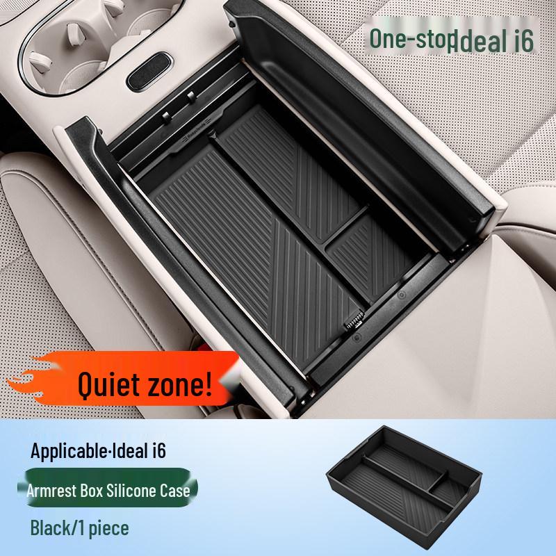 Ideal i8i6 Armrest Storage Box Silicone Pad for Car Console Interior Decoration & Modification Accessories