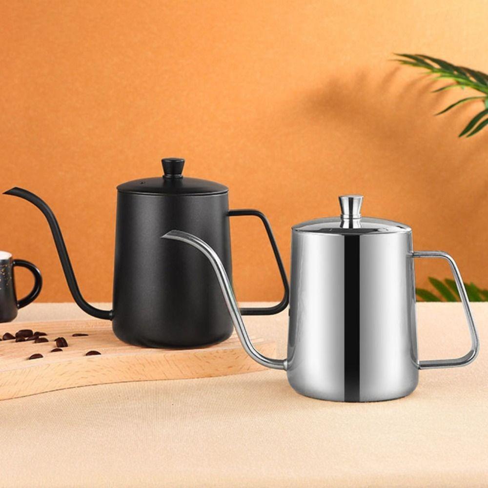 Narrow Spout Gooseneck Coffee Drip Kettle 350ml Hand-poured Coffee Maker  Cafe
