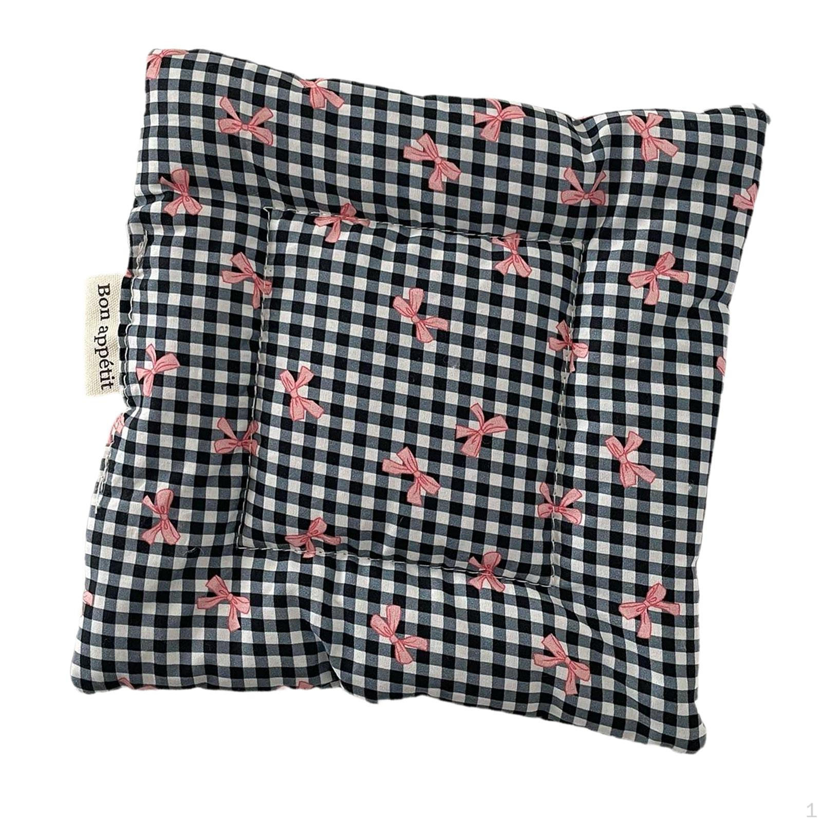 

Подставка в клетку с узлом бабочки для питья, хлопковая многофункциональная чашка 6 дюймов x 6 дюймов чёрный