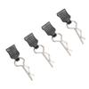 RC Car Body Clip Pin with Pull Tabs Easy to Install RC Car Shell Clip R Pin for 124008 124010 124006 144016 144018
