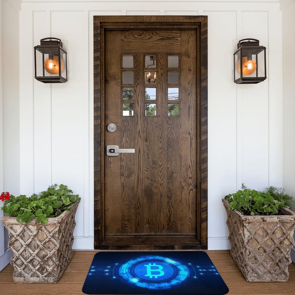 Bitcoin Cryptocurrency Crypto Digital Code Doormat Mat Anti-Slip BTC Blockchain Bath Kitchen Garage Rug Carpet 40*60cm