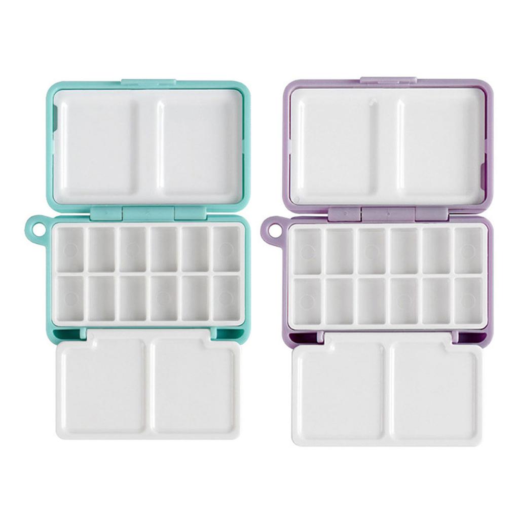 Portable Watercolour Paint Palette Folding Paint Palette Case Watercolor Paint Mixing Tray For Oil Acrylics Paint