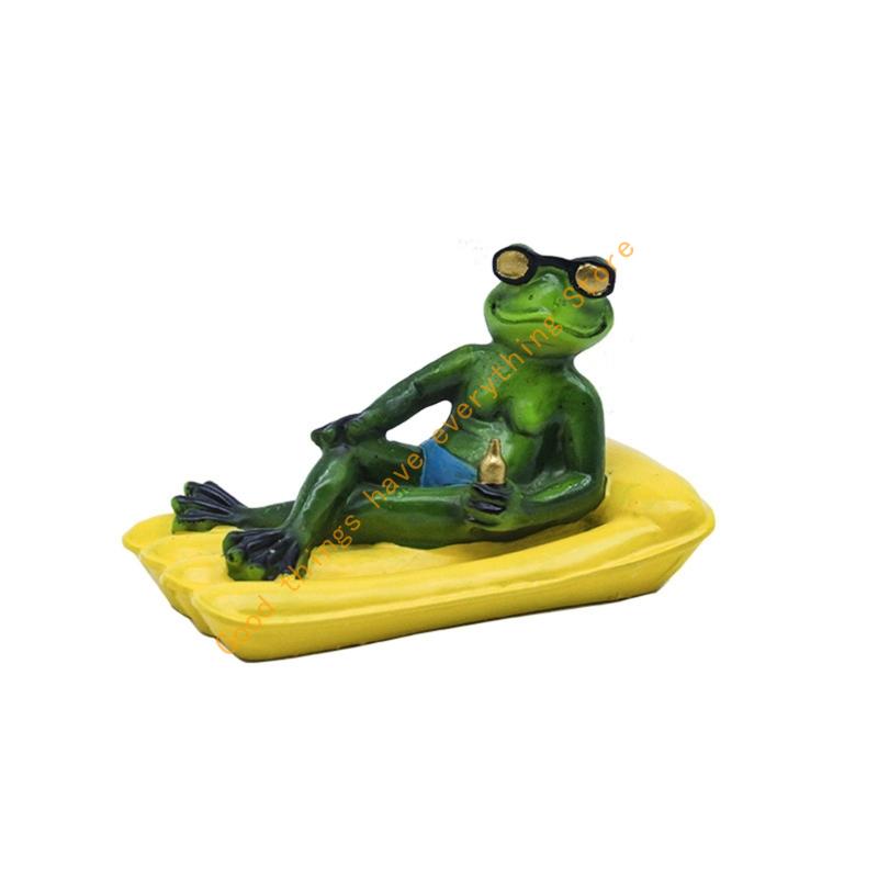 

Frogs Garden Statues Fairys Garden Accessories Table Centrepieces Animal Figurines Sculptures Miniature Landscape Decors 55KF зелений